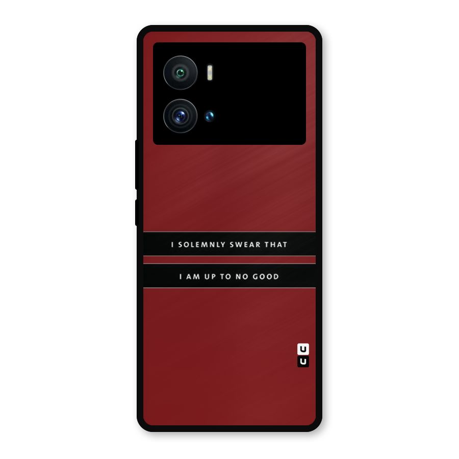 No Good Swear Metal Back Case for iQOO 9 Pro