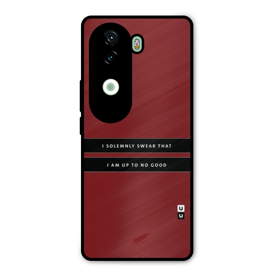 No Good Swear Metal Back Case for iQOO Z9s