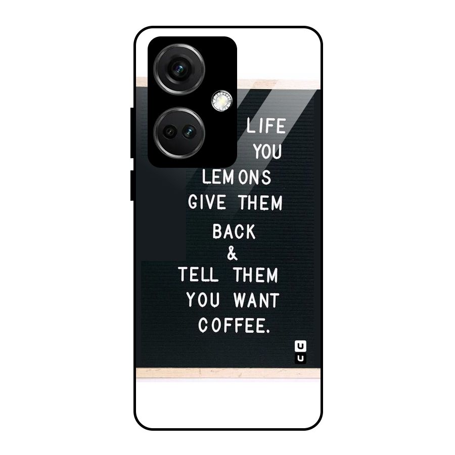 No Lemon Only Coffee Glass Back Case for OnePlus Nord CE 3 5G