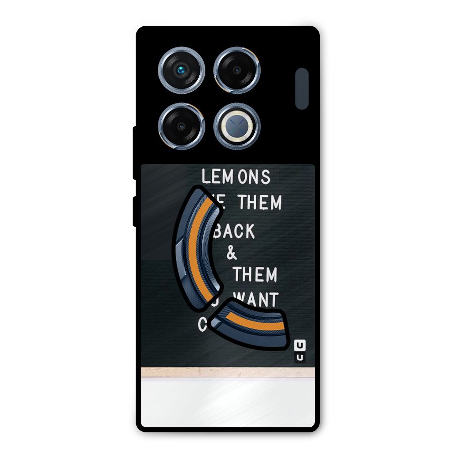 No Lemon Only Coffee Metal Back Case for Infinix GT 20 Pro