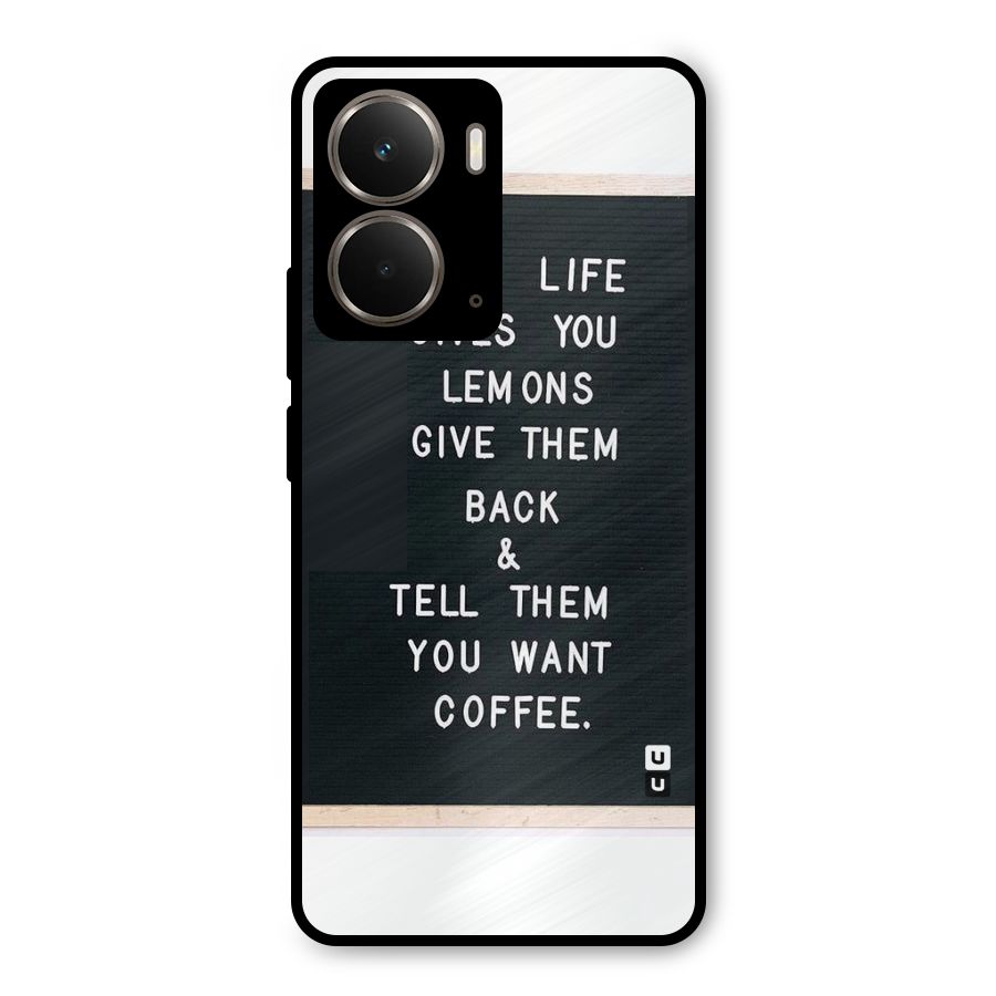 No Lemon Only Coffee Metal Back Case for Realme P3