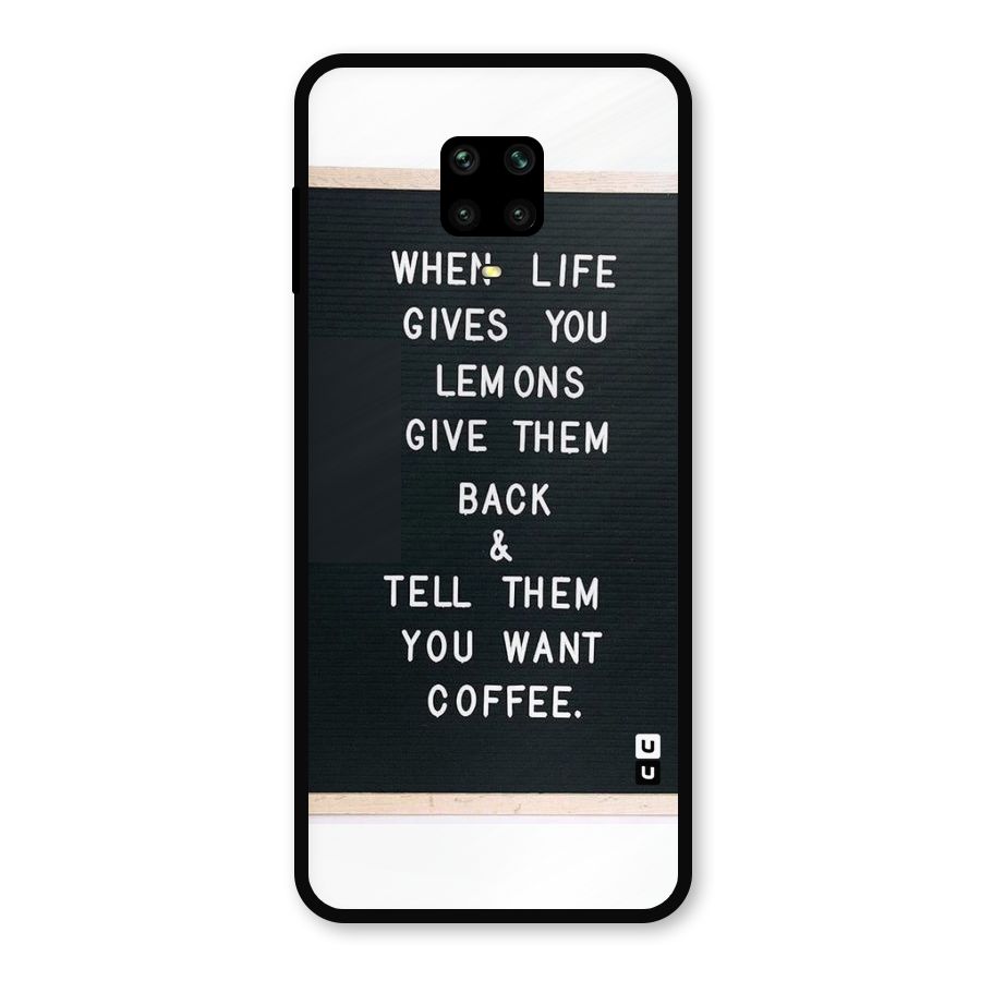 No Lemon Only Coffee Metal Back Case for Redmi Note 10 Lite