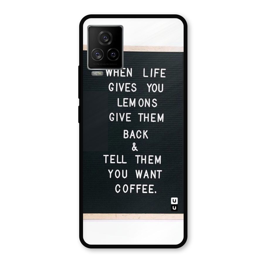 No Lemon Only Coffee Metal Back Case for iQOO 7 Legend 5G