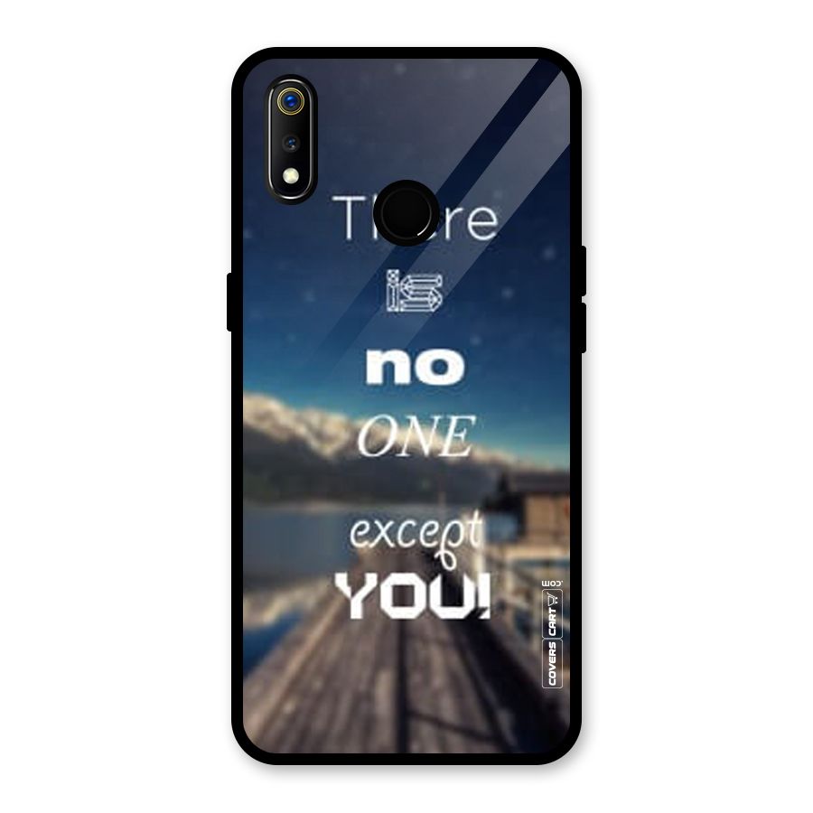 No One But You Glass Back Case for Realme 3i