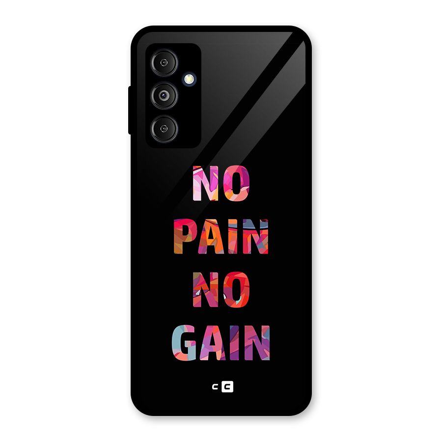 No Pain No Gain Glass Back Case for Galaxy M14 5G