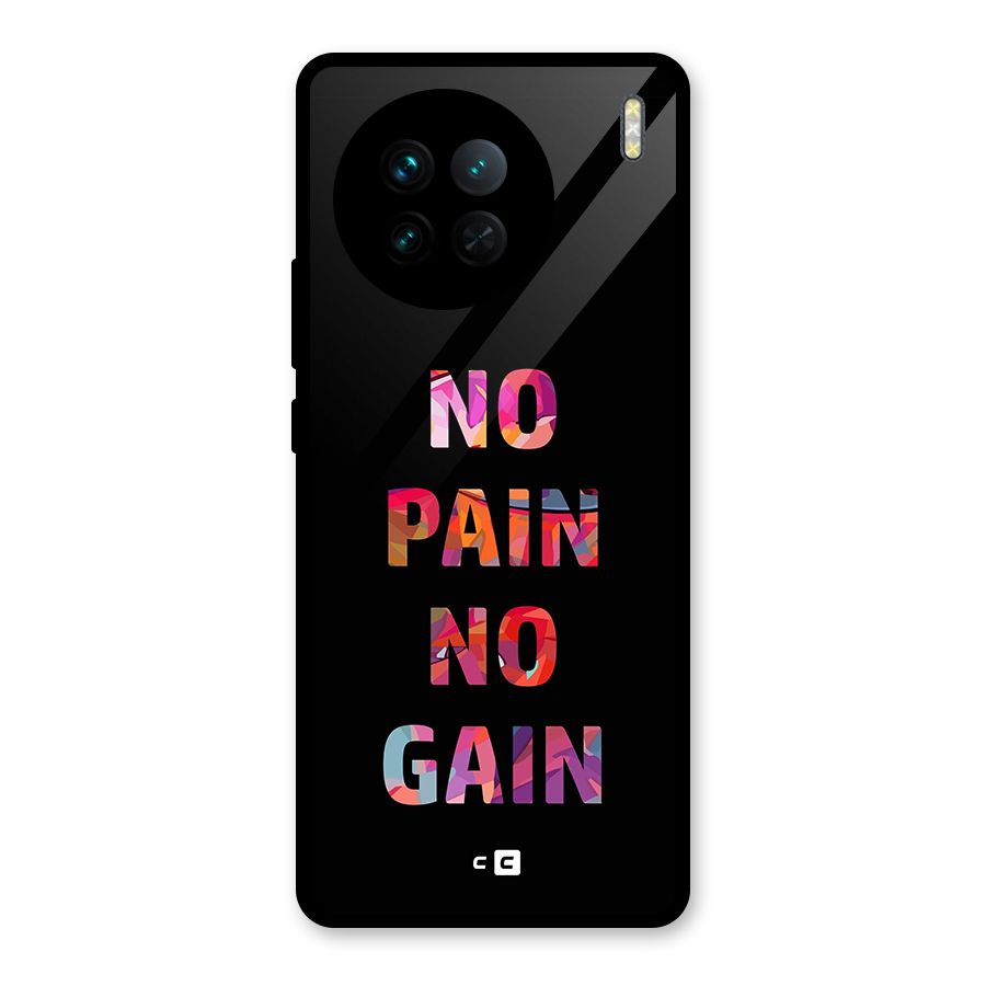 No Pain No Gain Glass Back Case for Vivo X90