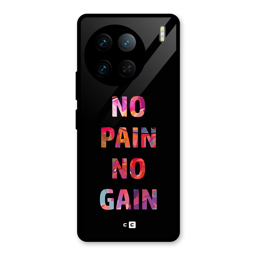 No Pain No Gain Glass Back Case for Vivo X90 Pro