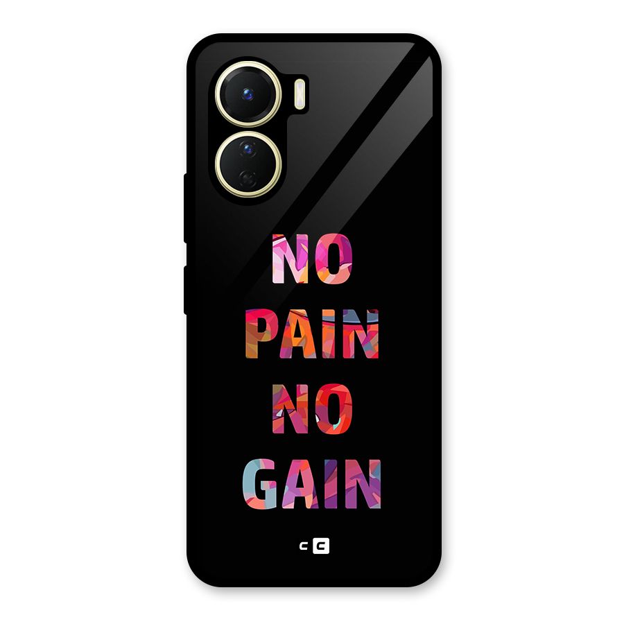 No Pain No Gain Glass Back Case for Vivo Y16
