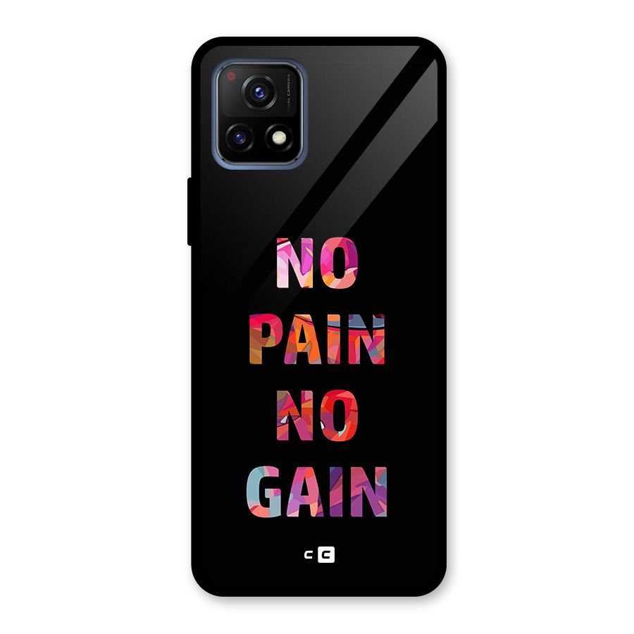No Pain No Gain Glass Back Case for Vivo Y72 5G