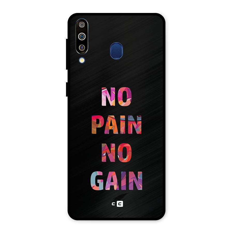 No Pain No Gain Metal Back Case for Galaxy M30