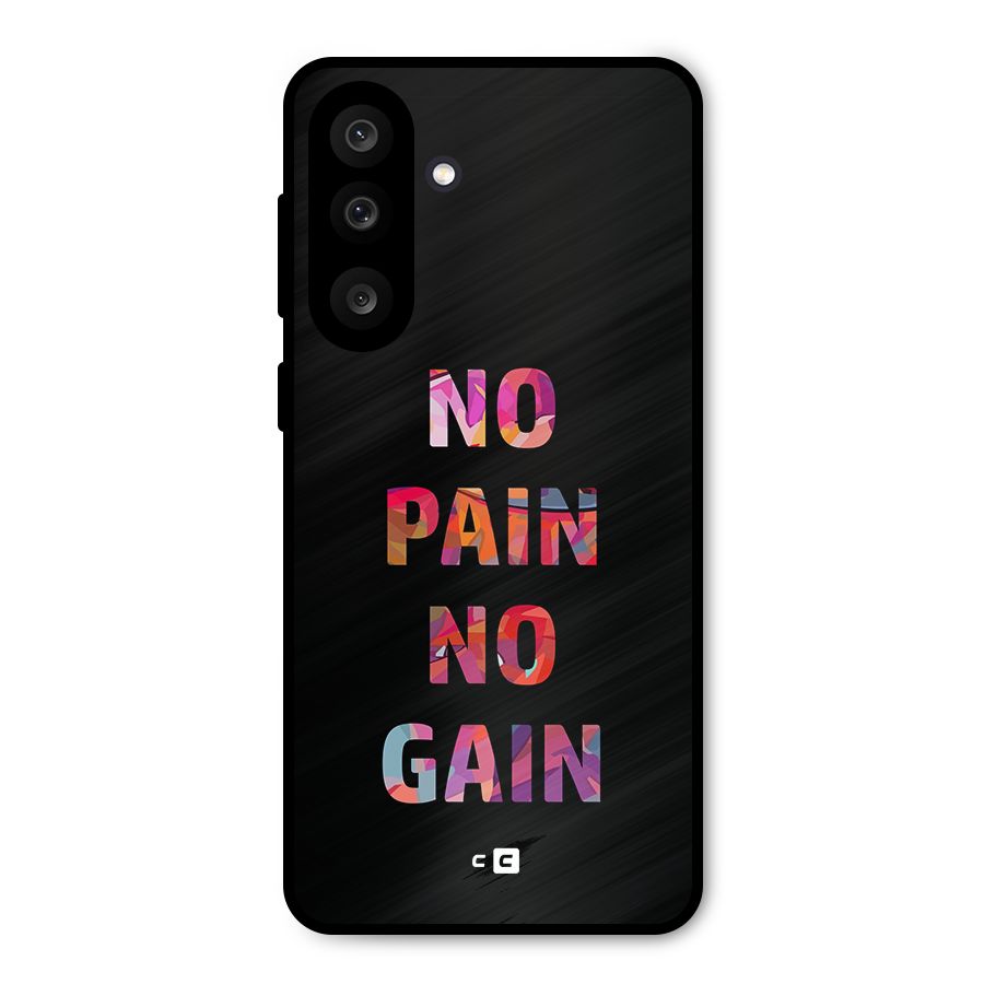 No Pain No Gain Metal Back Case for Galaxy M56