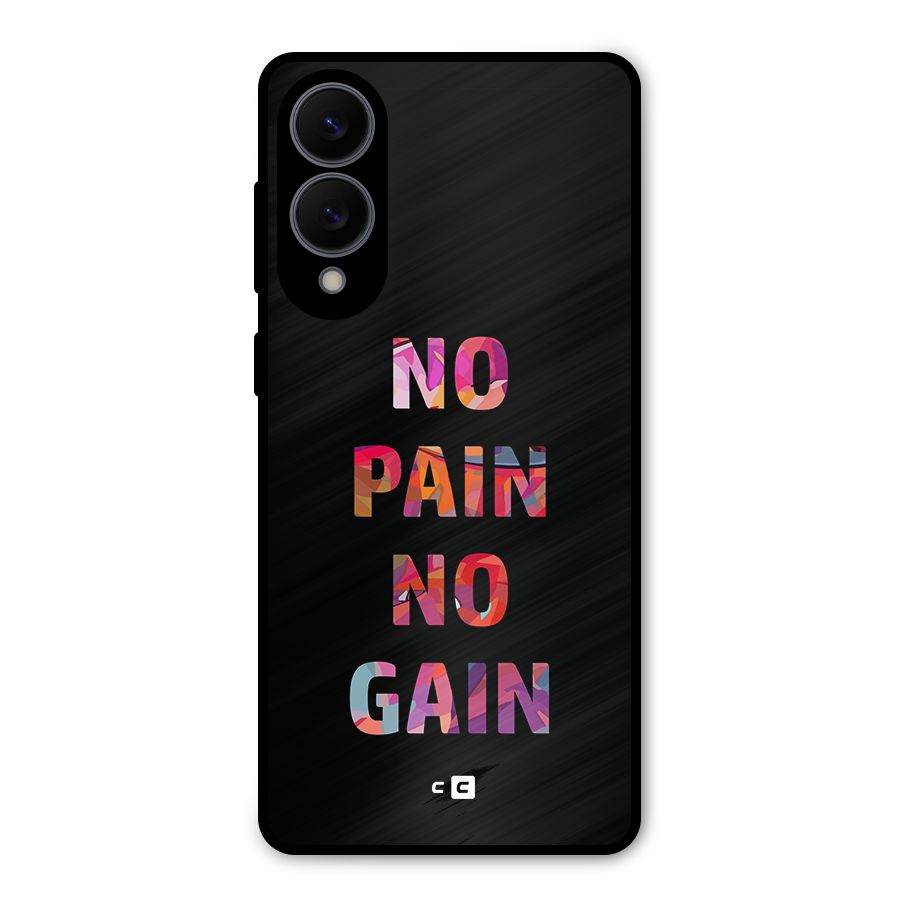 No Pain No Gain Metal Back Case for Galaxy S25 Edge