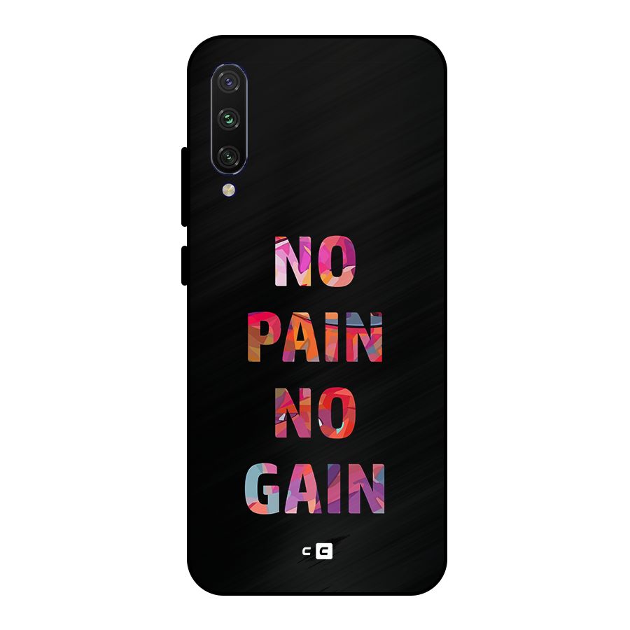 No Pain No Gain Metal Back Case for Mi A3