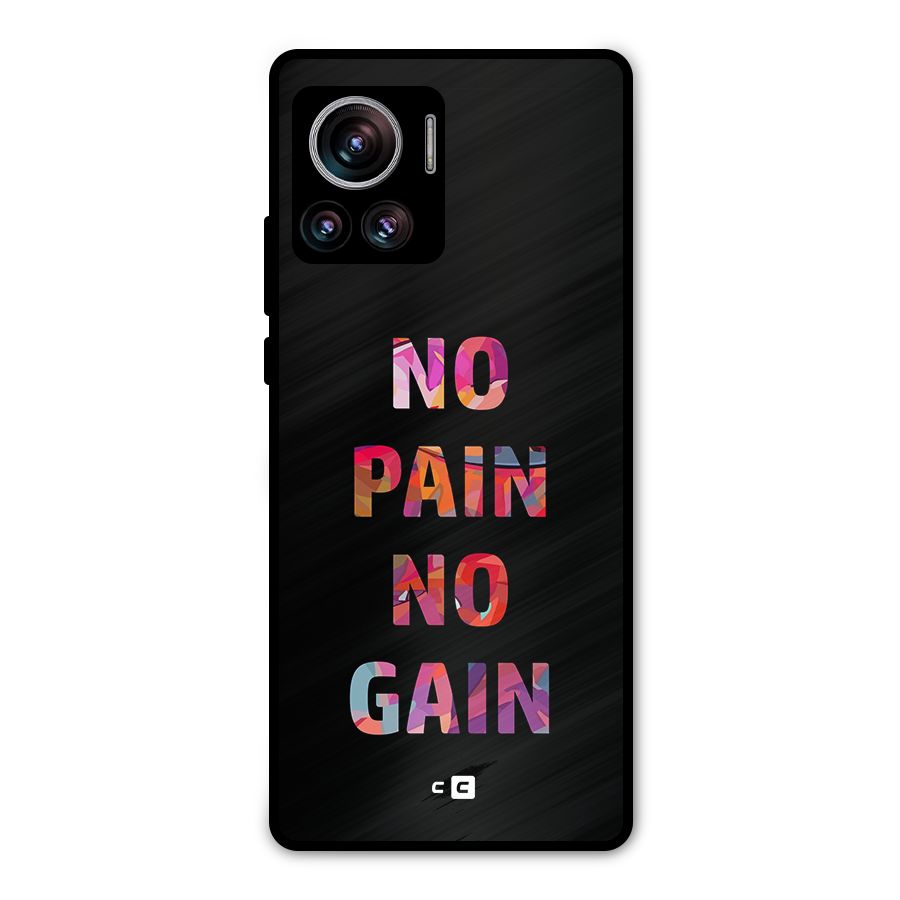 No Pain No Gain Metal Back Case for Motorola Edge 30 Ultra