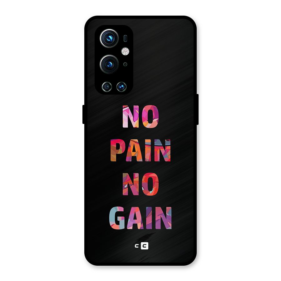 No Pain No Gain Metal Back Case for OnePlus 9 Pro