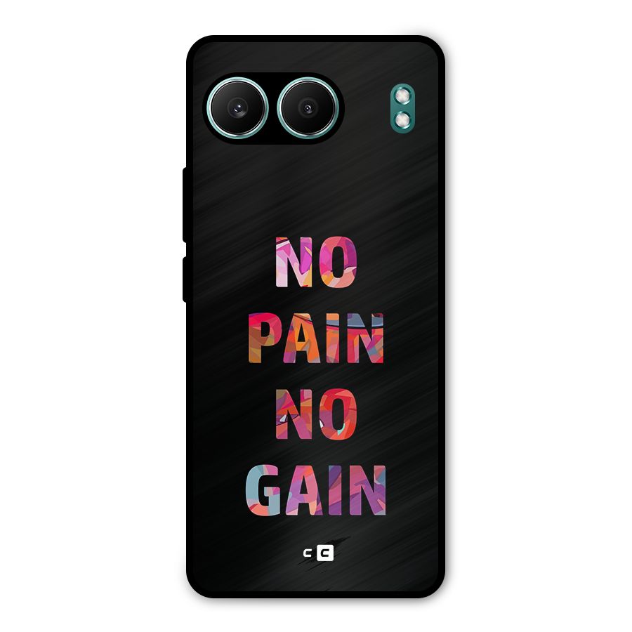 No Pain No Gain Metal Back Case for OnePlus Nord 4