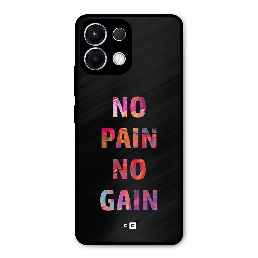 No Pain No Gain Metal Back Case for Oppo K13