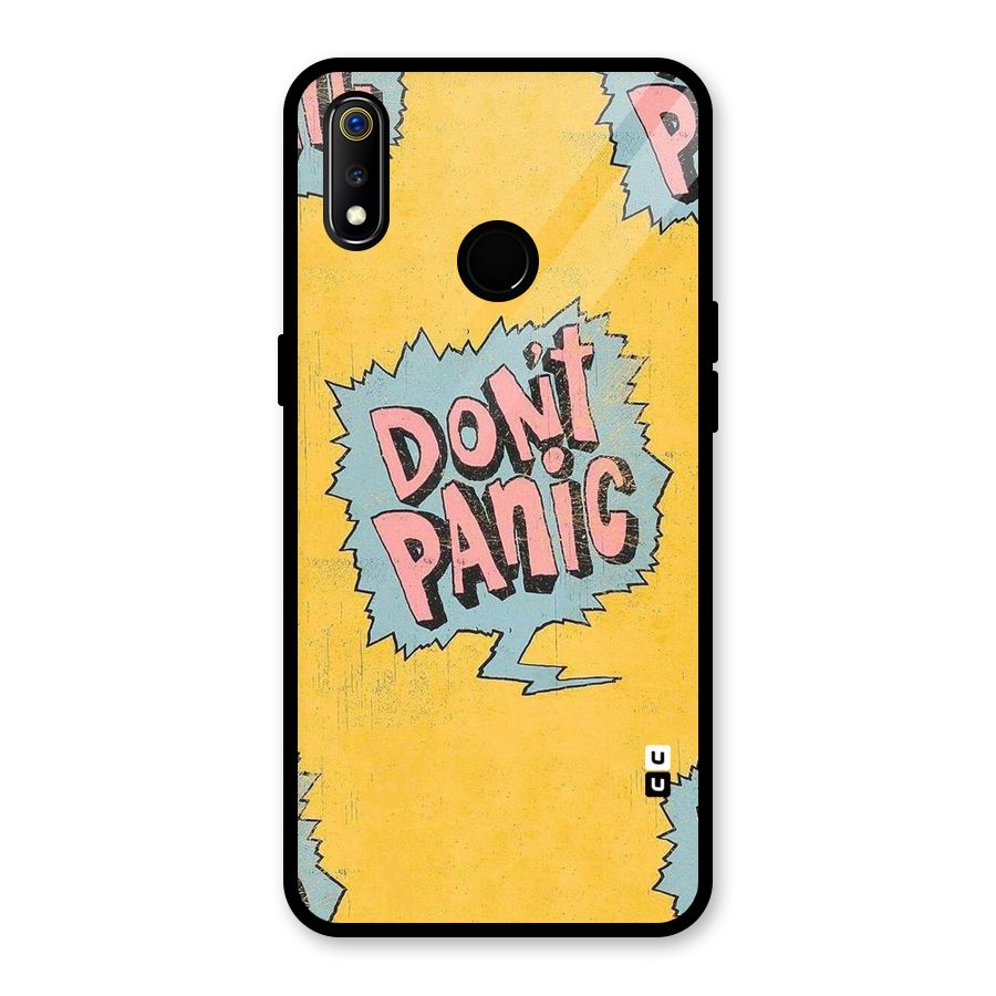 No Panic Glass Back Case for Realme 3i