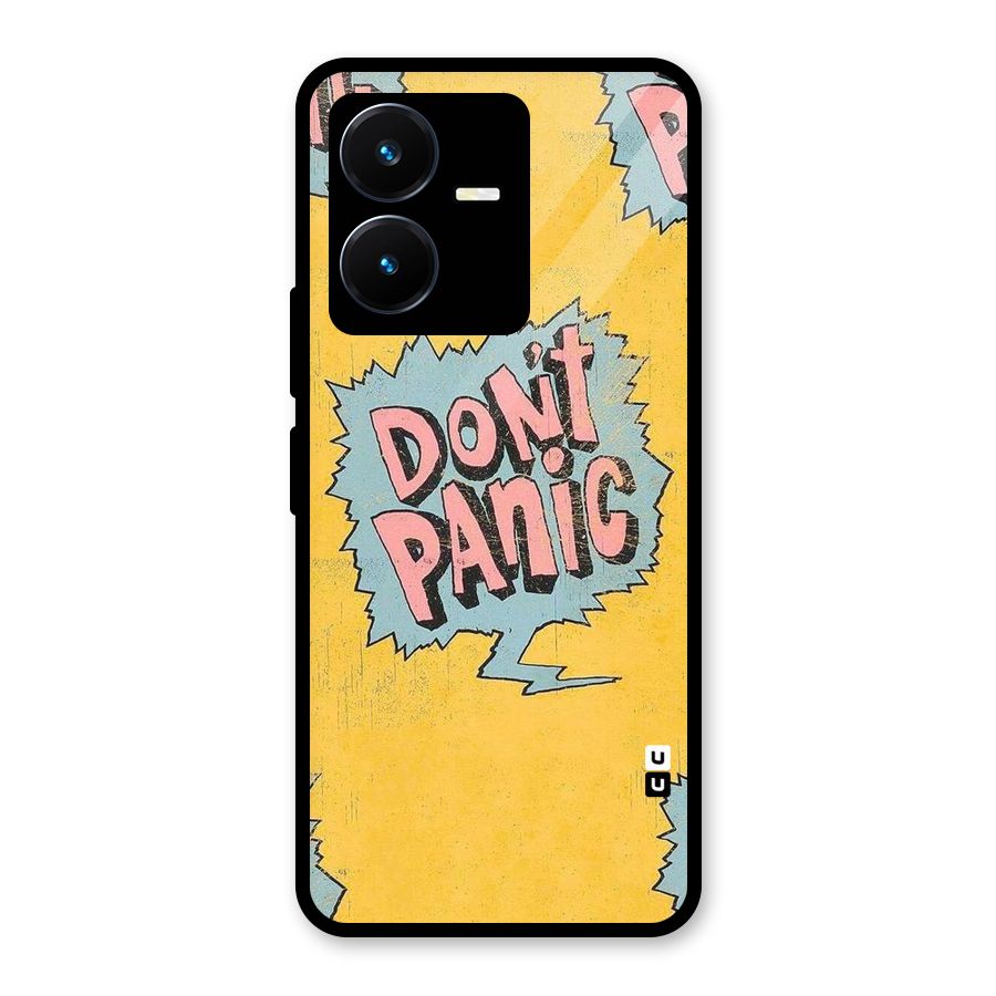 No Panic Glass Back Case for Vivo Y22s