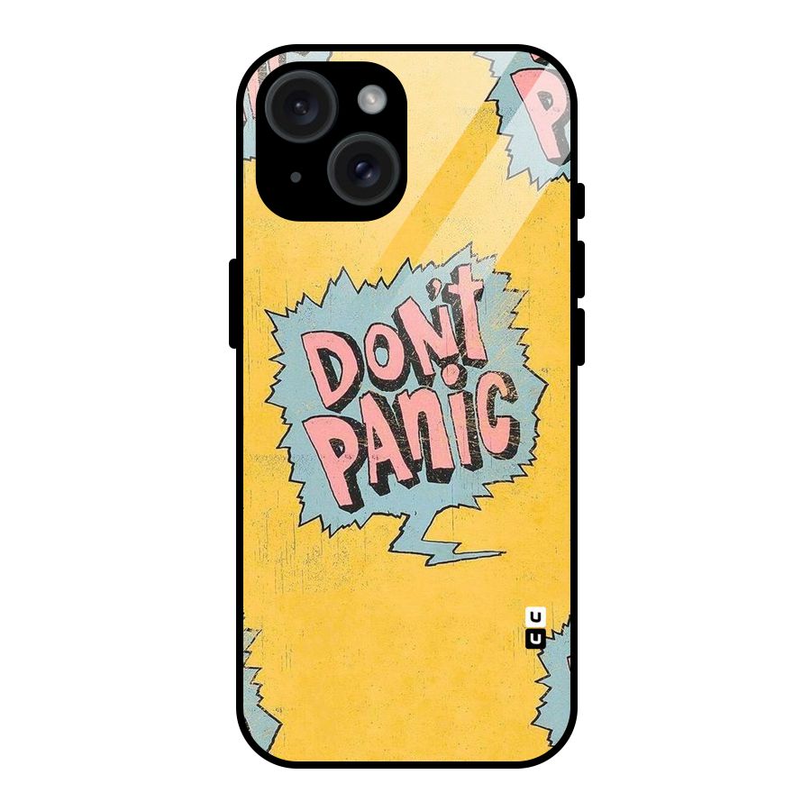 No Panic Glass Back Case for iPhone 15