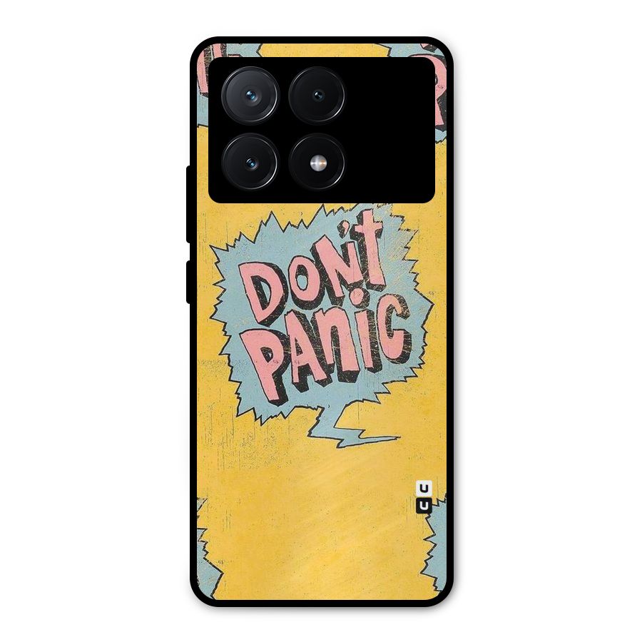 No Panic Metal Back Case for Poco X6 Pro