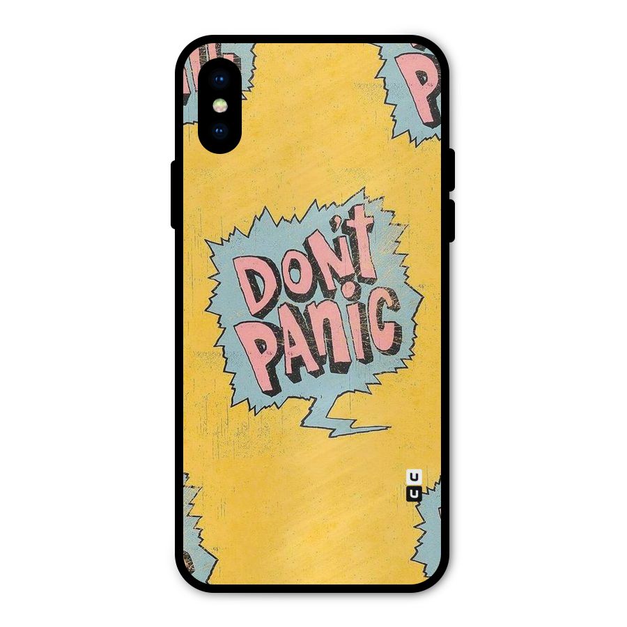 No Panic Metal Back Case for iPhone XS