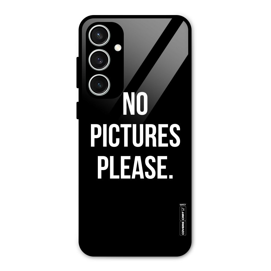 No Pictures Please Glass Back Case for Galaxy S23 FE