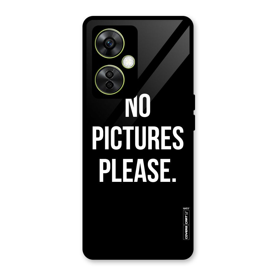 No Pictures Please Glass Back Case for OnePlus Nord CE 3 Lite