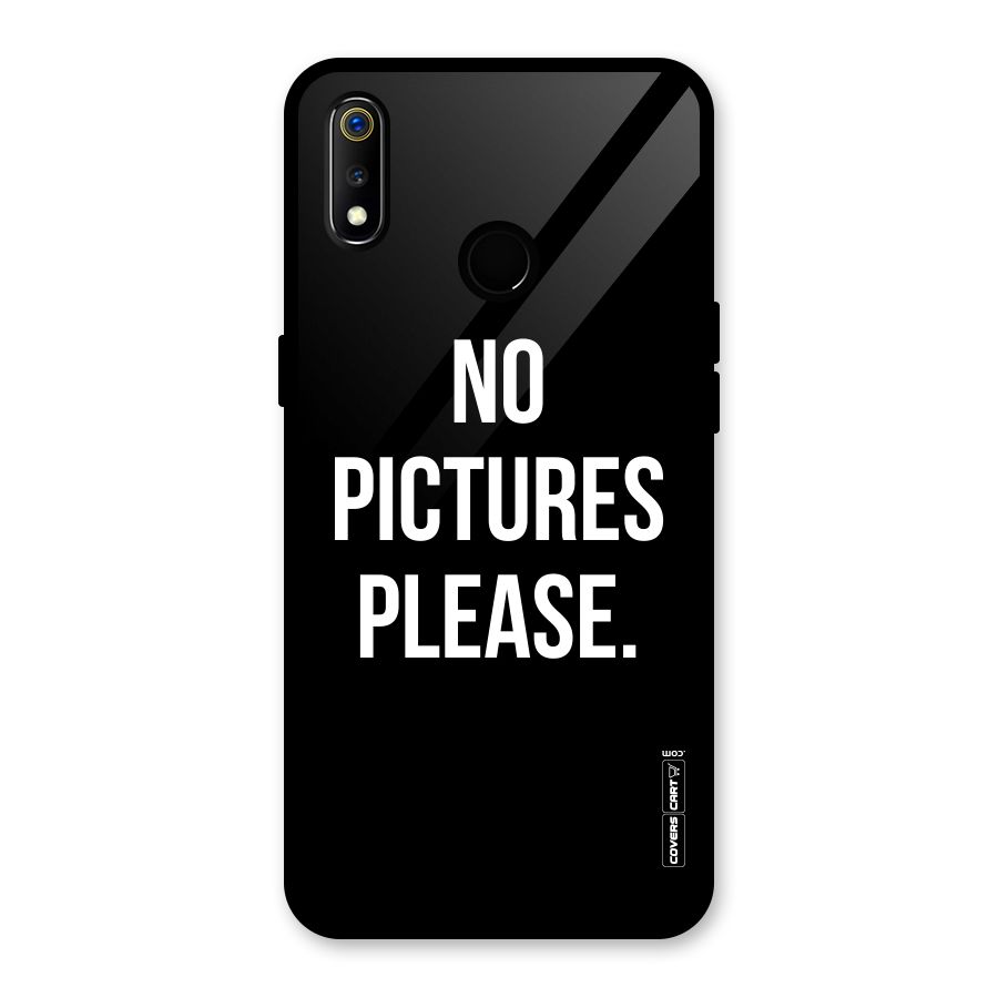 No Pictures Please Glass Back Case for Realme 3i