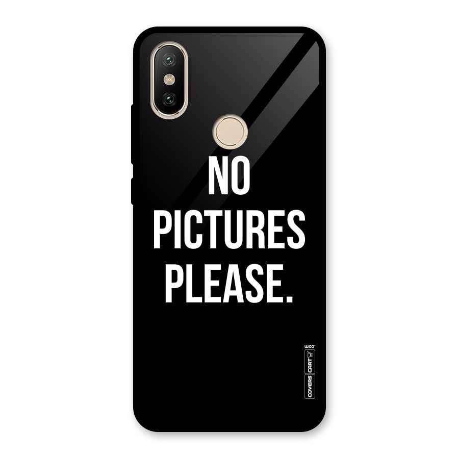 No Pictures Please Glass Back Case for Redmi A2