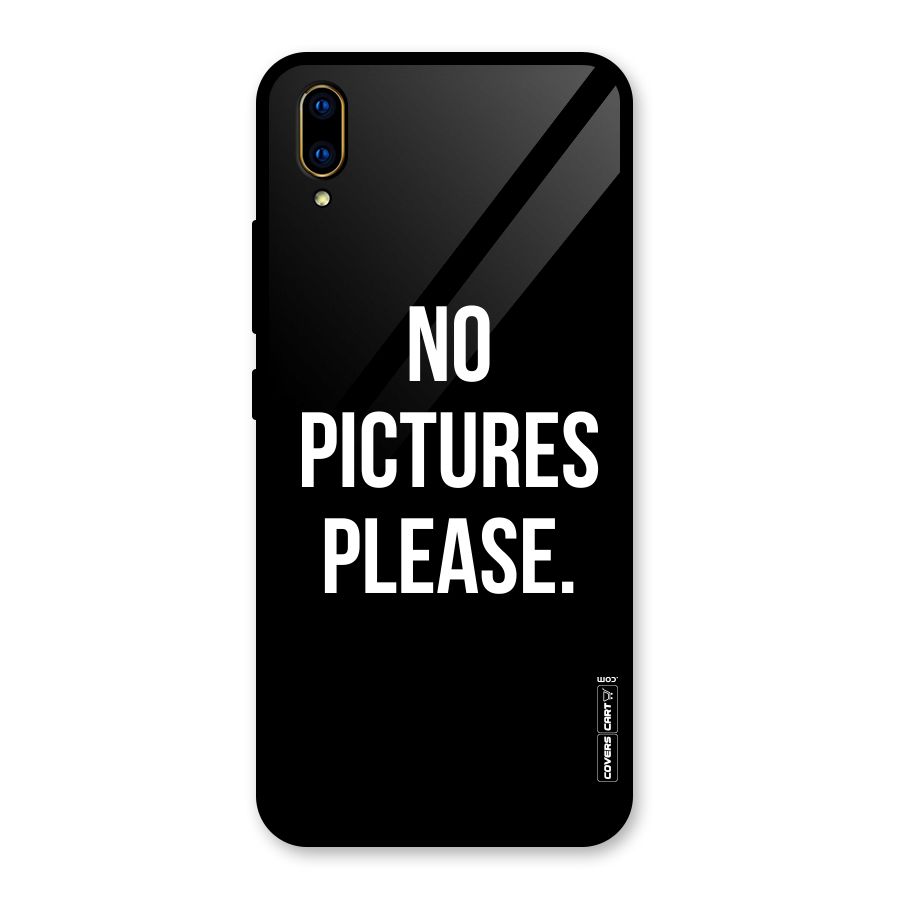 No Pictures Please Glass Back Case for Vivo V11 Pro
