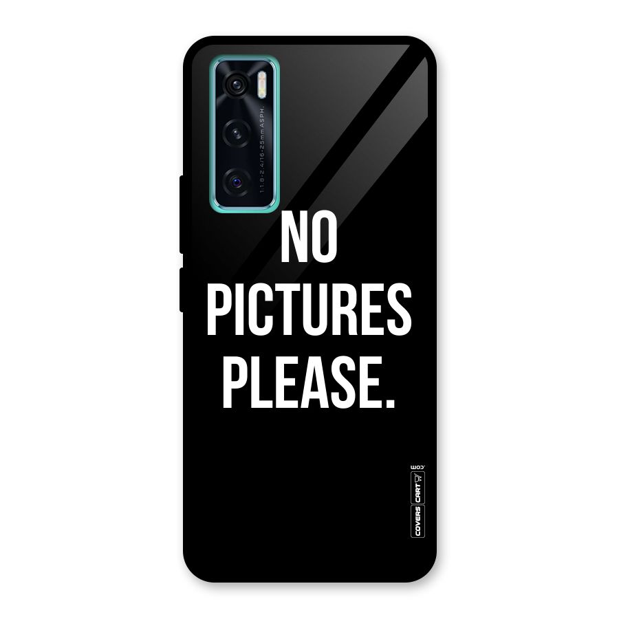 No Pictures Please Glass Back Case for Vivo V20 SE