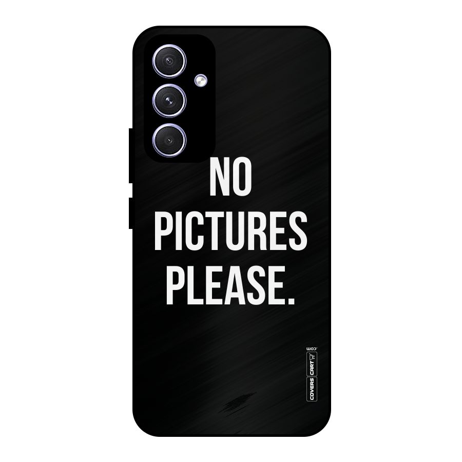 No Pictures Please Metal Back Case for Galaxy A54