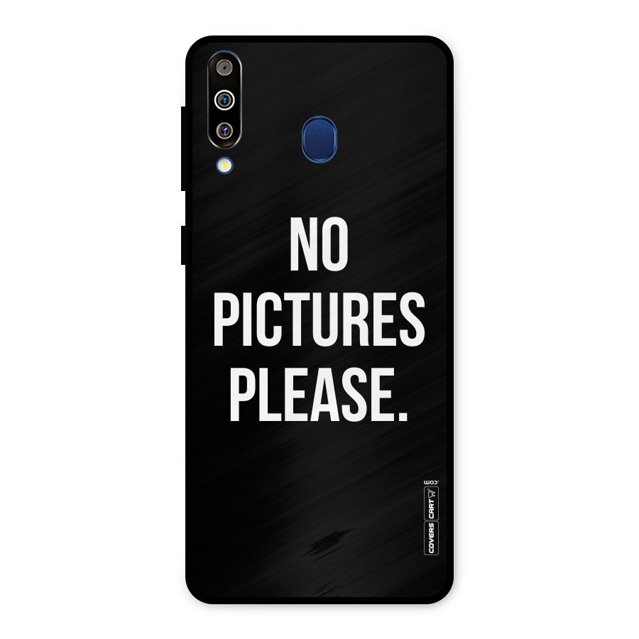 No Pictures Please Metal Back Case for Galaxy M30