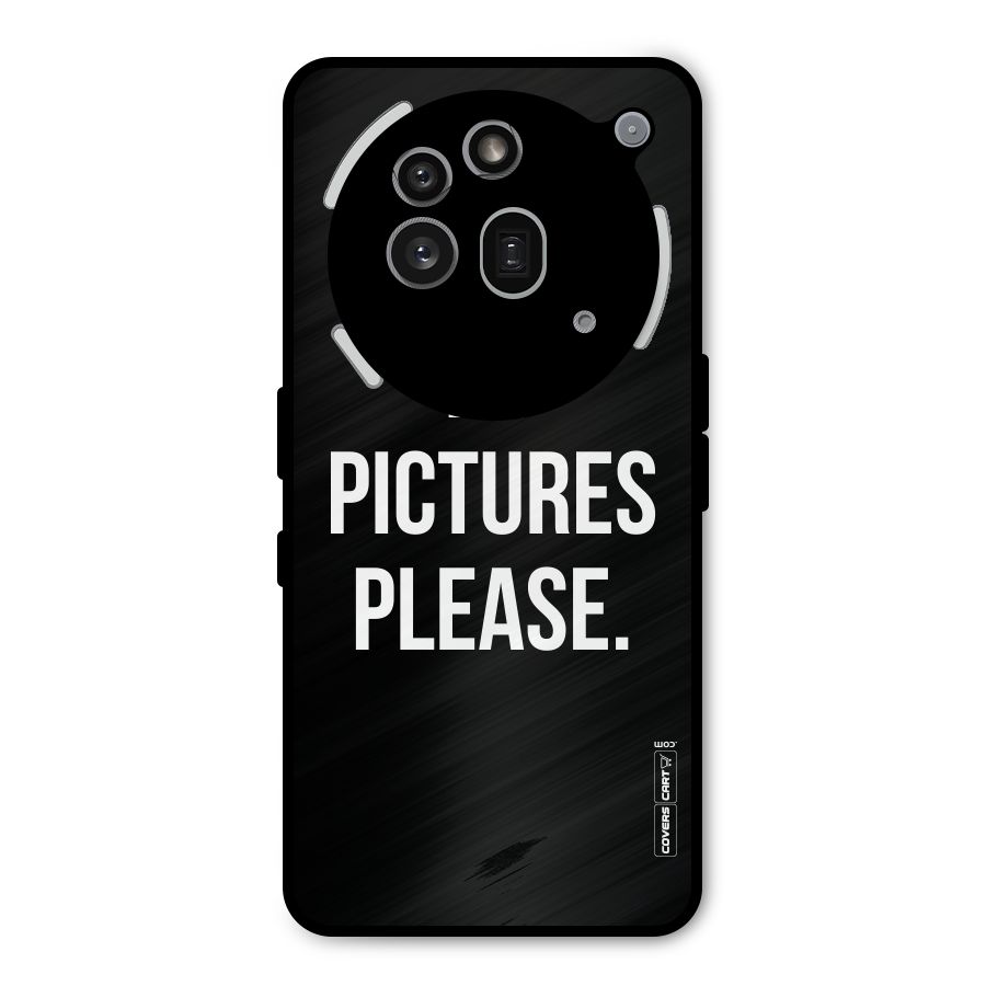 No Pictures Please Metal Back Case for Nothing Phone 3a Pro