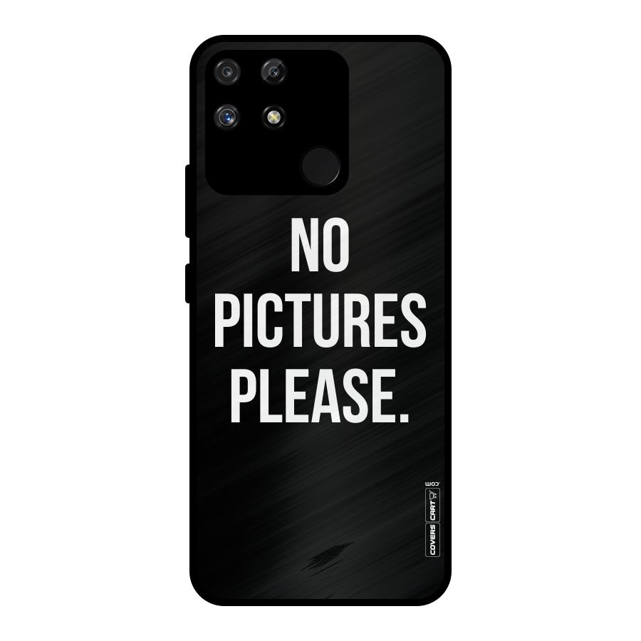 No Pictures Please Metal Back Case for Realme Narzo 50A