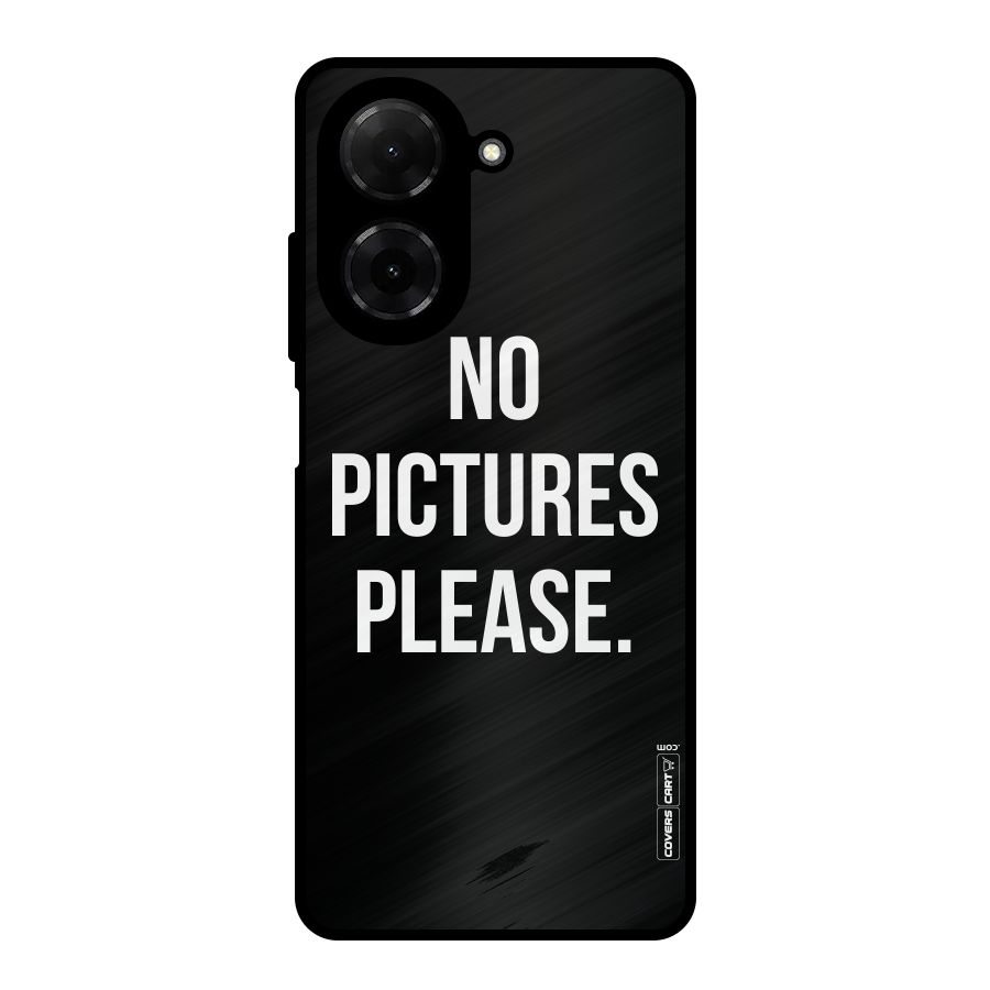 No Pictures Please Metal Back Case for Redmi A5 4G