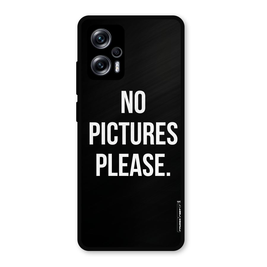 No Pictures Please Metal Back Case for Redmi K50i