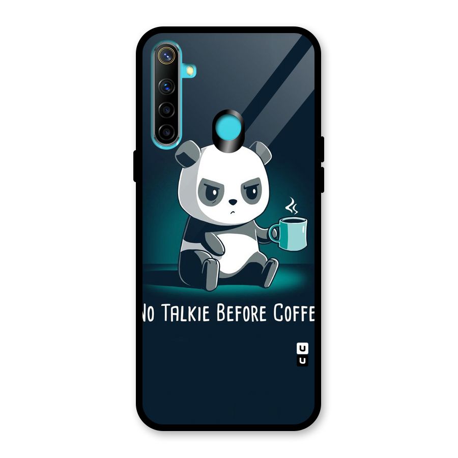 No Talkie Before Coffee Glass Back Case for Realme Narzo 10