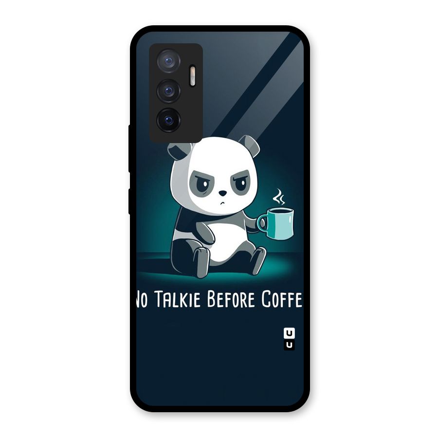 No Talkie Before Coffee Glass Back Case for Vivo V23e