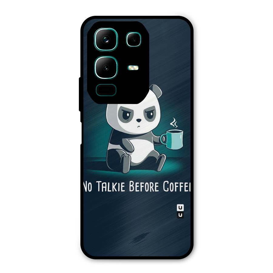 No Talkie Before Coffee Metal Back Case for Infinix Note 50x