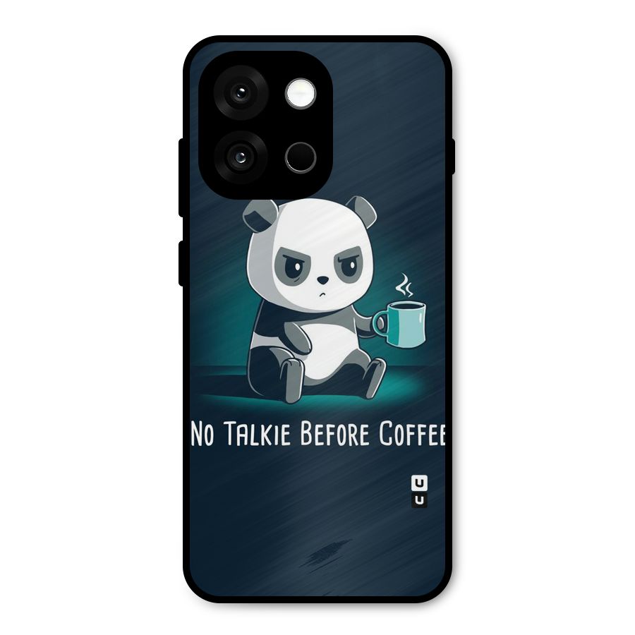 No Talkie Before Coffee Metal Back Case for OnePlus 13s