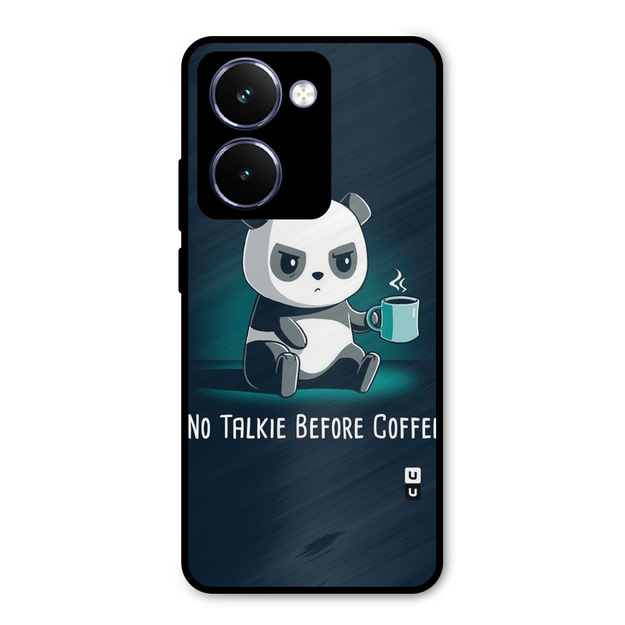 No Talkie Before Coffee Metal Back Case for Realme P3 Ultra