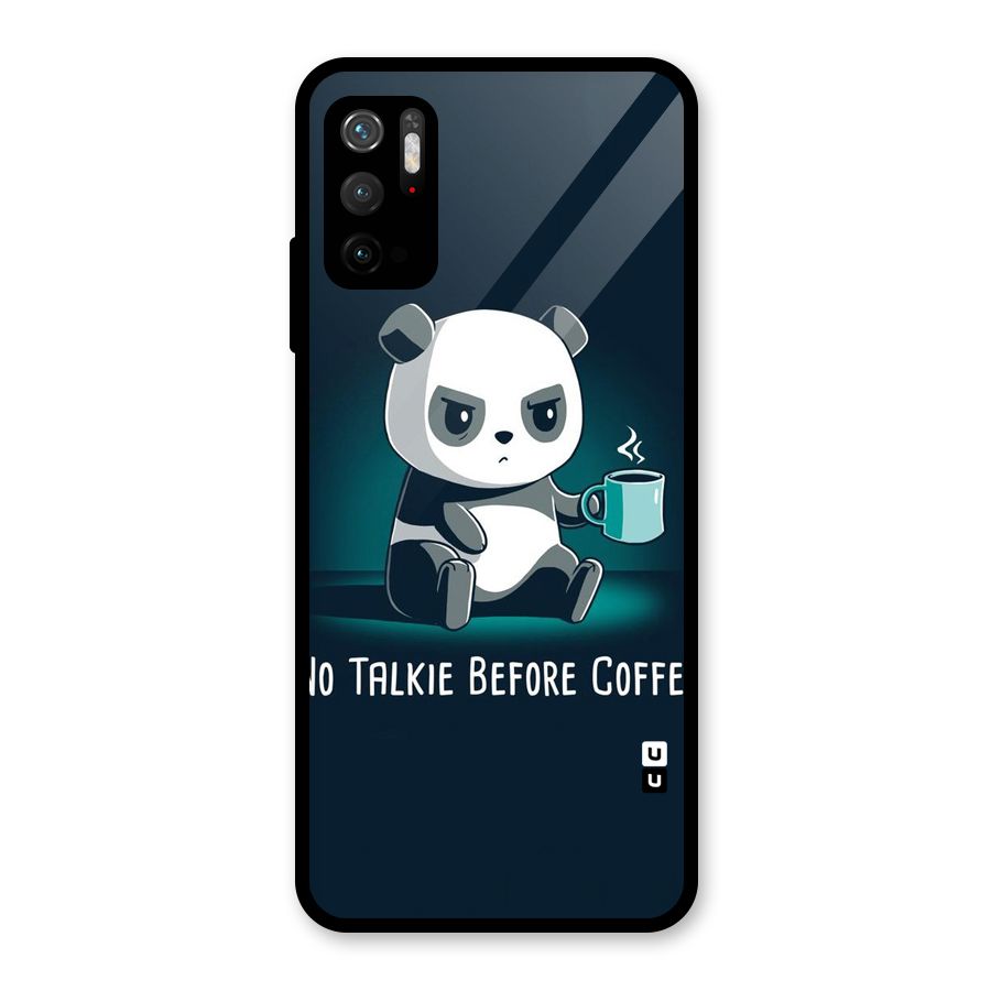 No Talkie Before Coffee Metal Back Case for Redmi Note 10T 5G