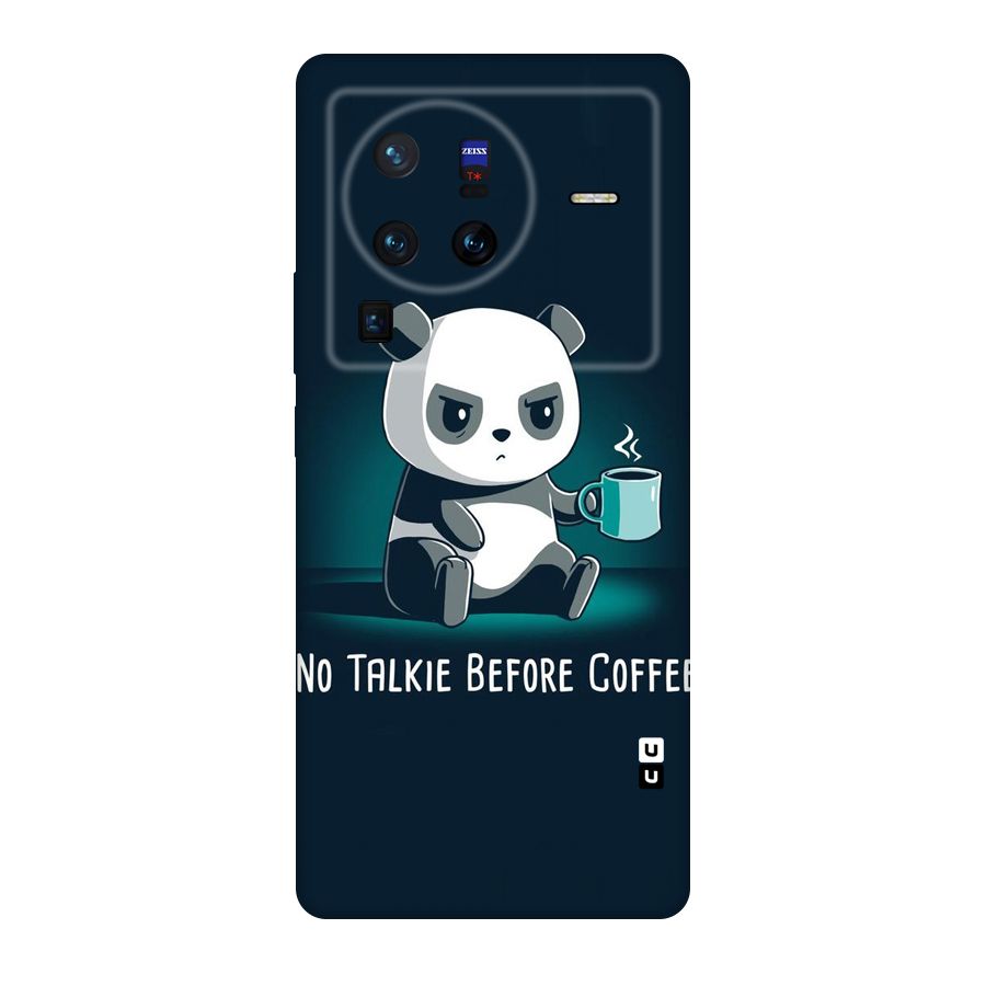 No Talkie Before Coffee Original Polycarbonate Back Case for Vivo X80