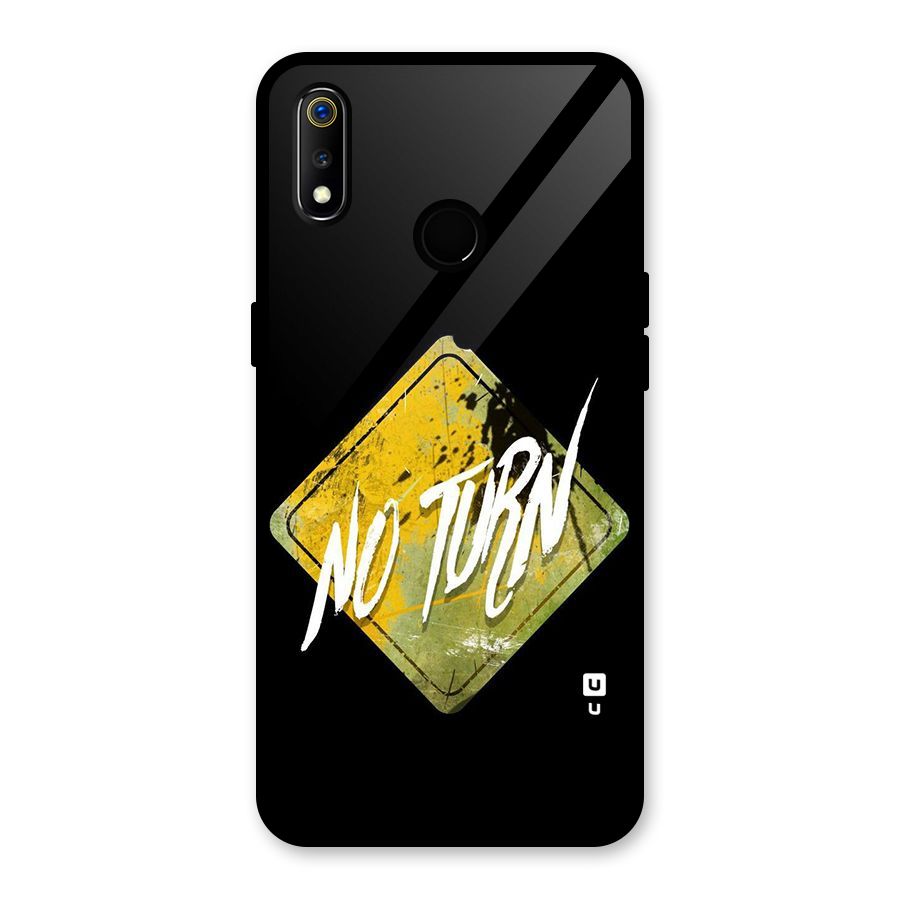 No Turn Glass Back Case for Realme 3i