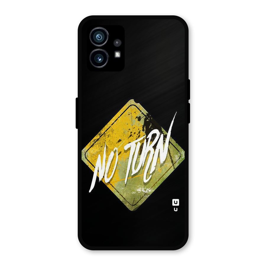 No Turn Metal Back Case for Nothing Phone 1
