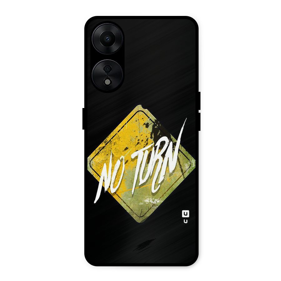 No Turn Metal Back Case for Oppo A78 5G