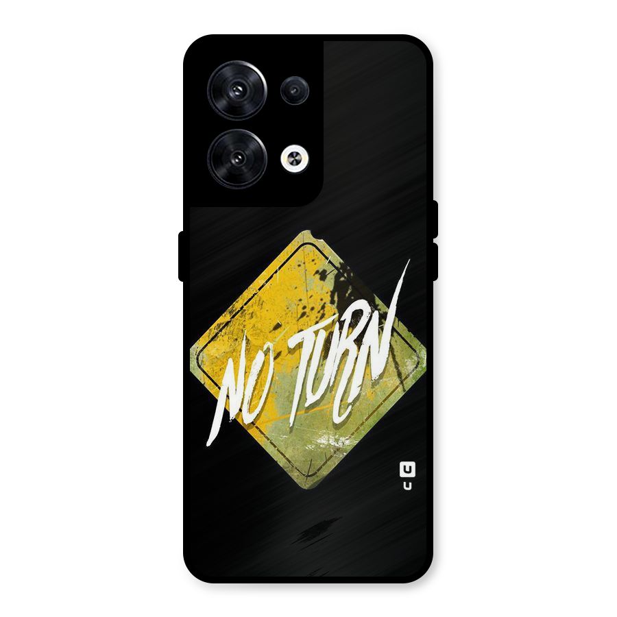 No Turn Metal Back Case for Oppo Reno8 5G