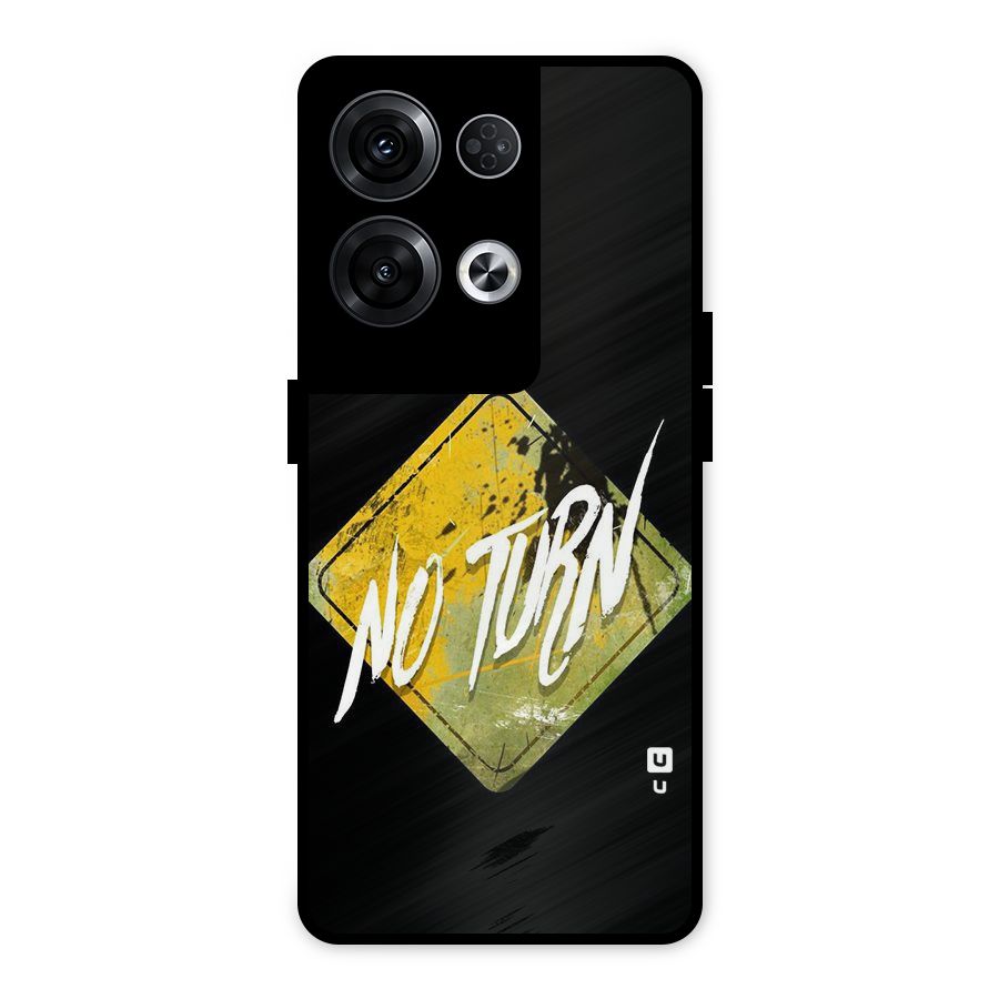 No Turn Metal Back Case for Oppo Reno8 Pro 5G